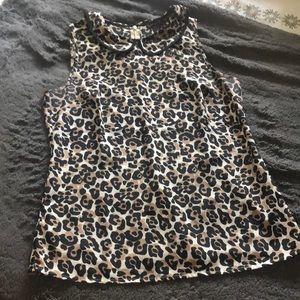 Ann Taylor Leopard Print Top